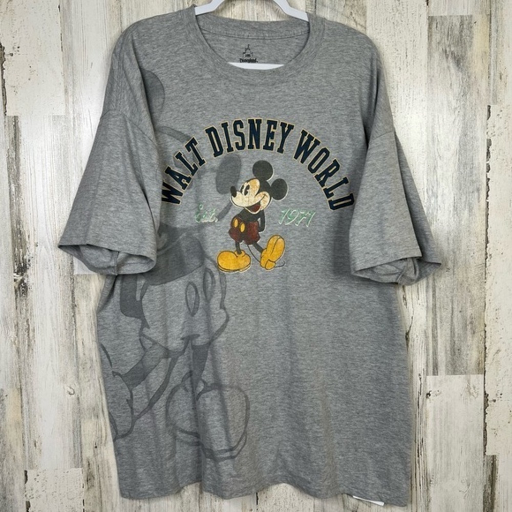 VTG Disney Shirt Size 2X Womens Short Sleeve Mickey Mouse 1971